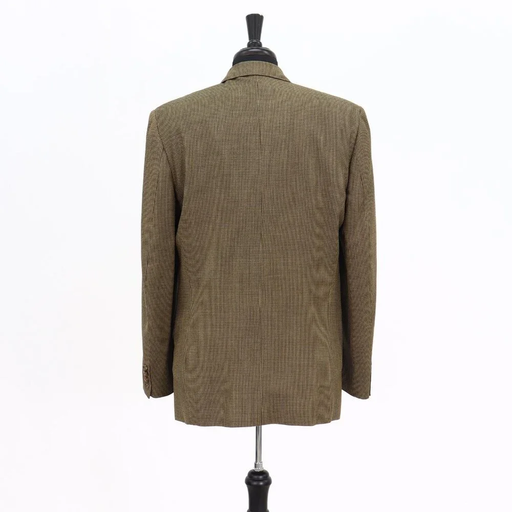 Jack Victor 42L Brown HT 3-Button Sport Coat Blazer Jacket P563
